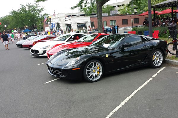 Vintage, classic and modern Italian cars lined LaSalle Road during the 14th Annual Concorso Ferrari & Friends event on June 29, 2014. We-Ha.com file photo