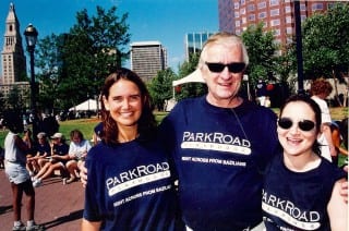 Lisa Steier, Howard Hirsch and Miriam Neiman at the Heart Walk in 2001. Photo courtesy of Lisa Steier