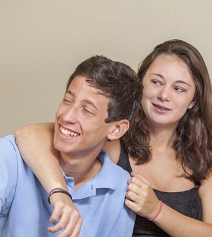 Seventeen year old girl and thirteen year old boy.