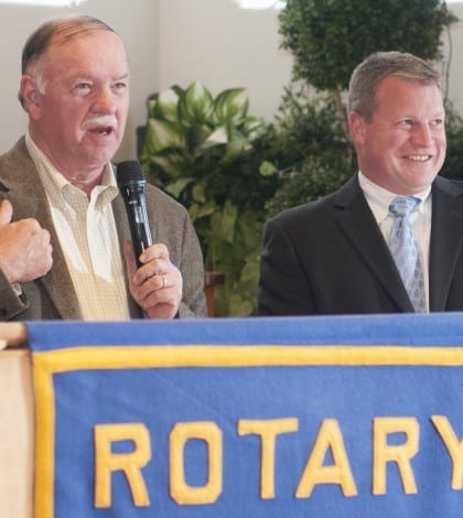 Ed Peltier, recently retired executive director of the American School for the Deaf, and current Executive Director Jeff Bravin