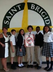 L-R: Principal Shevon Hickey, Dylan Errico, Alexandra M Guerrero, Mishi Froman, Tejandro Bolton, and Shirley Love. Submitted photo.