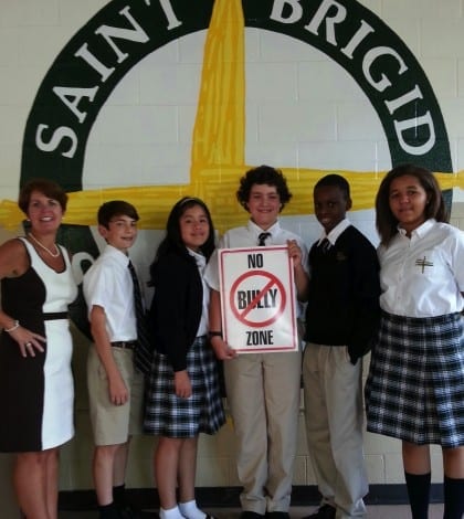 Hickey students AntiBullying Sign