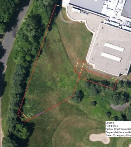 dog park with fencing