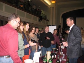 A crowd gathers around the Pernod Ricard pavilion for a tasting of Chivas Regal. Submitted photo