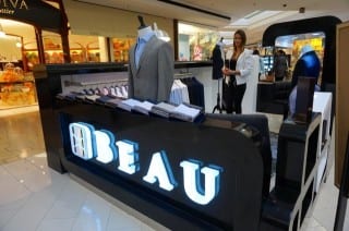 Beau is a custom menswear store located in a kiosk in Center Court at Westfarms Mall. Photo credit: Ronni Newton