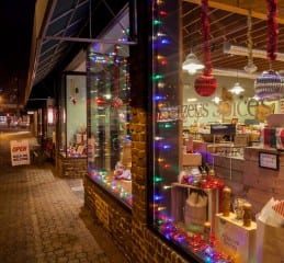 West Hartford Center is decked out for the holidays. Vote for your favorite display until 12/9/14. Photo by Mike Shauck, IRIS Photography.
