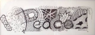 Peace Zentangle. Submitted