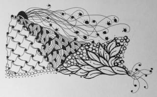 Example of Zentangle. Submitted