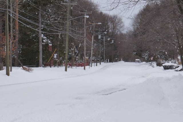 South Main Street near Noah Webster House. West Hartford, Blizzard of 2015. Photo credit: Ronni Newton