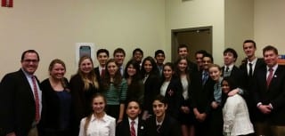 After winning at the regional level, KO’s Upper School Mock Trial team has advanced to the quarterfinals of the CT High School Mock Trial Tournament, which will be held on Jan. 26, 2015. Submitted photo