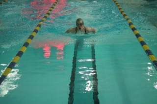 Caroline Smith won the 100 freestyle and 100 butterfly. Submitted photo