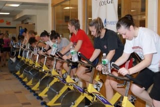 An indoor triathlon will be held at the University of Saint Joseph in West Hartford on Sunday, Feb. 15, 2015. Submitted photo