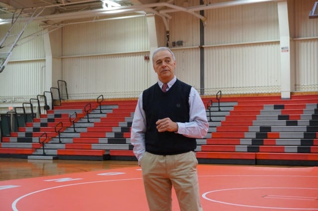 Rob Cersosimo speaks about former coach George Beaudry. Photo credit: Ronni Newton