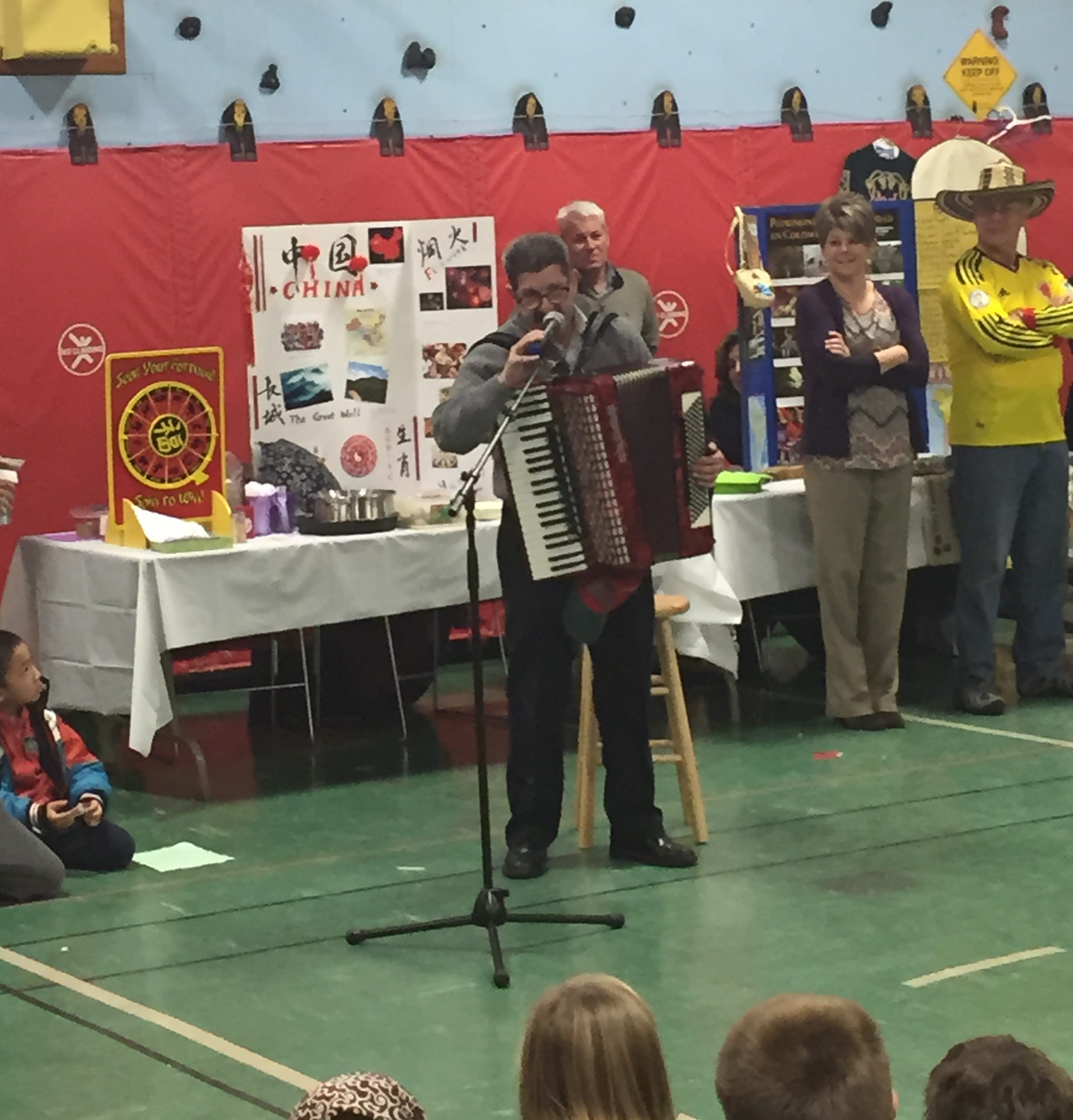 Fred Ferreira played the accordian at Norfeldt International Night. Submitted photo