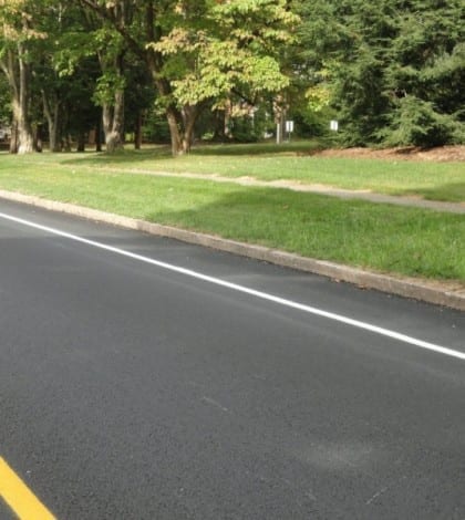 bike lane on mountain road