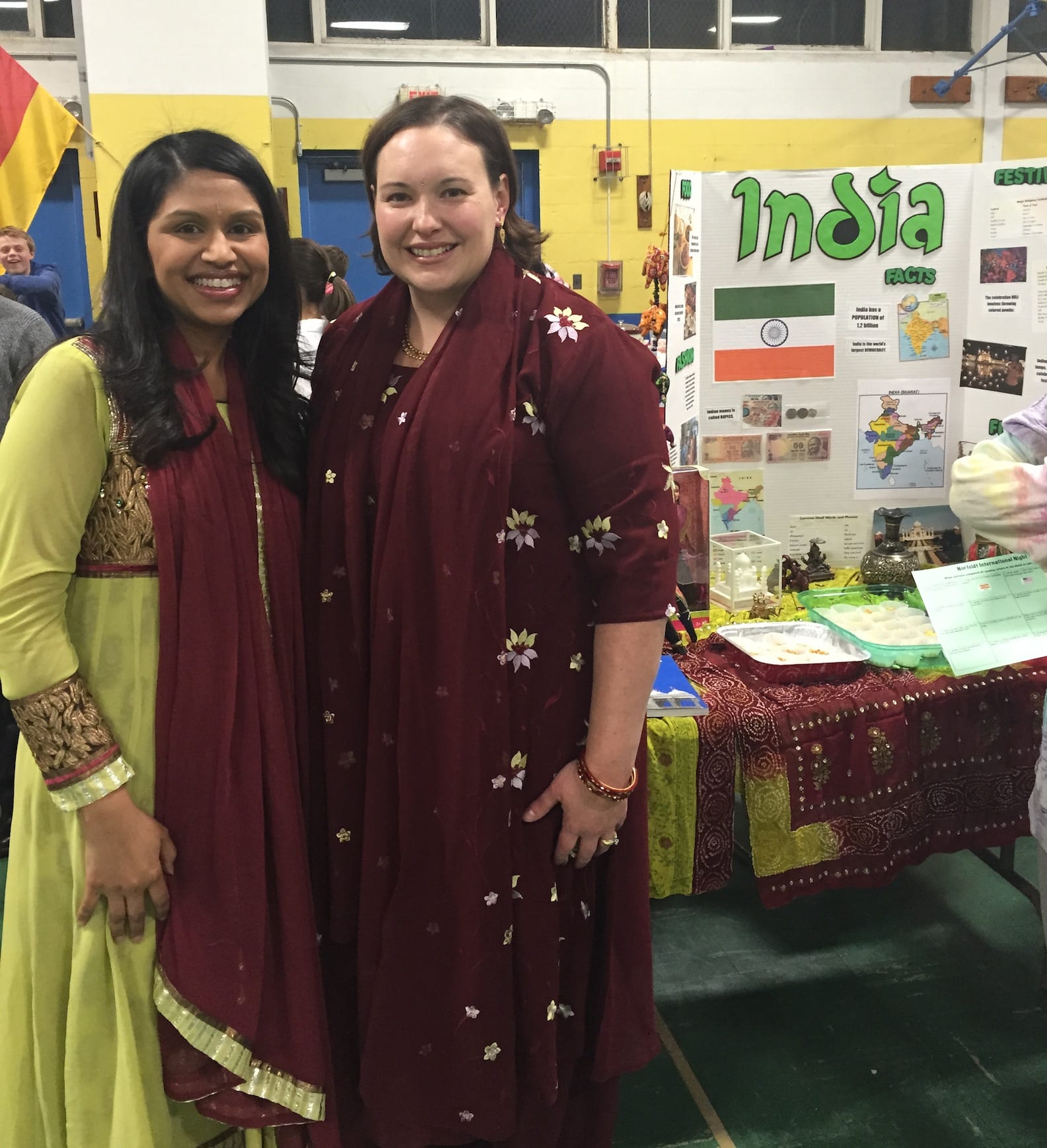 India booth at Norfeldt International Night. Submitted photo