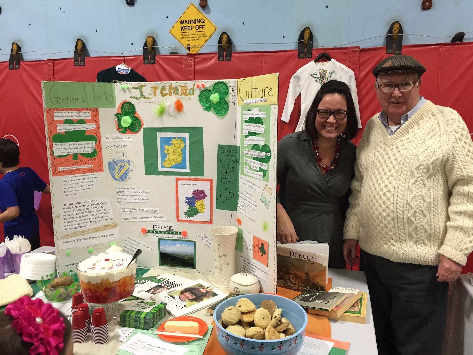 Ireland booth at Norfeldt International Night. Submitted photo