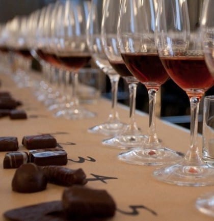 wine and chocolate