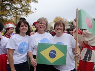 From left: Manuela Canales, Clare Taylor, and Bepsie Perry of Hello! West Hartford. Submitted photo