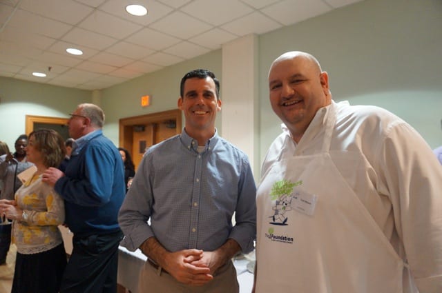 Director of Community Services Mark McGovern with Superintendent of Schools Tom Moore. West Hartford's Cookin'. Photo credit: Ronni Newton