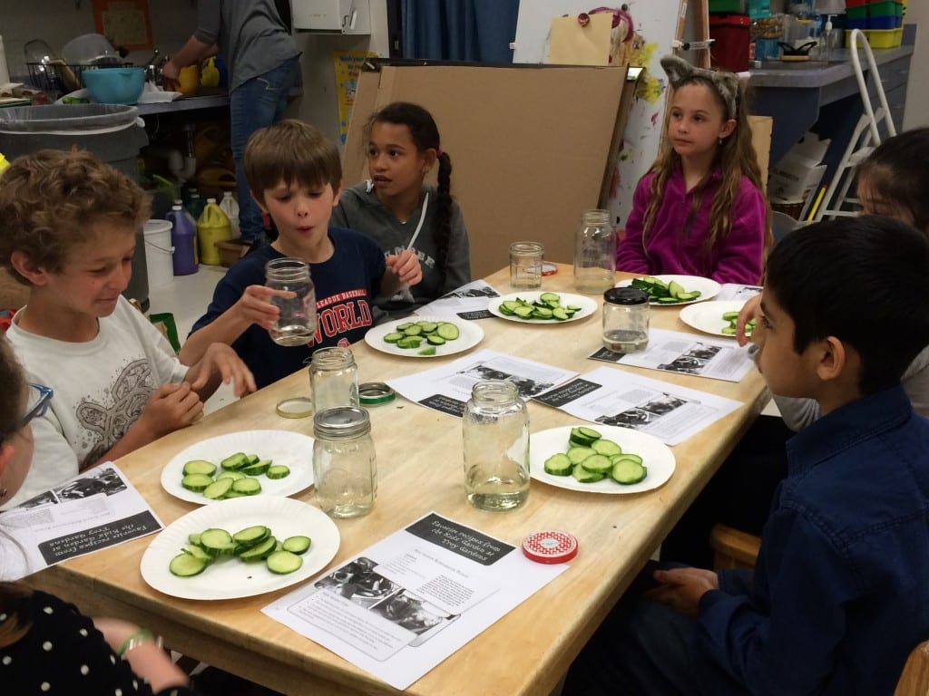 Smith STEM students made pickles and posters to celebrate Earth Day. Submitted photo