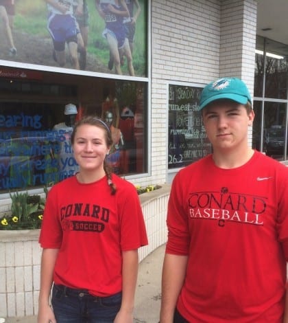 Connor Swanton and Julie McKenna