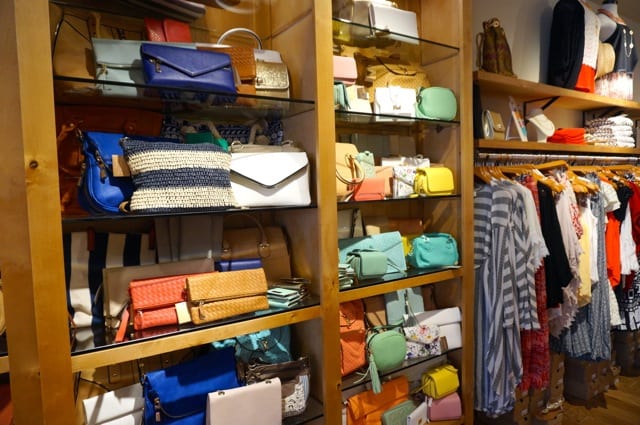 Purses in a variety of sizes and colors are available at Francesca's. Photo credit: Ronni Newton