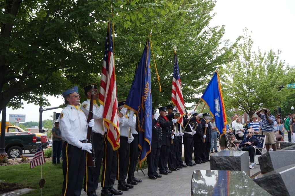 West Hartford Fire Department Honor Guard. West Hartford Memorial Day ceremony. May 25, 2015. Photo credit: Ronni Newton