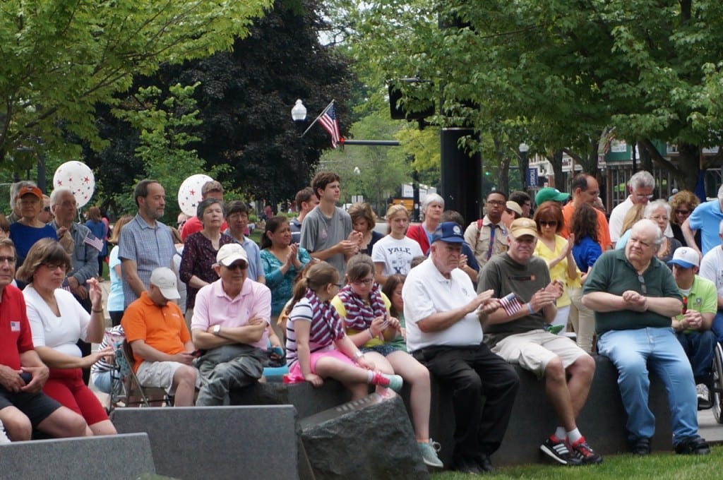 West Hartford Memorial Day ceremony. May 25, 2015. Photo credit: Ronni Newton