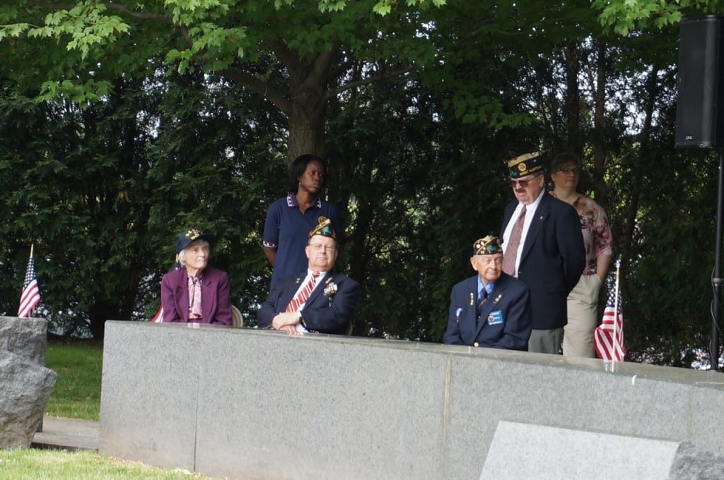 Many veterans attended the ceremony. West Hartford Memorial Day ceremony. May 25, 2015. Photo credit: Ronni Newton