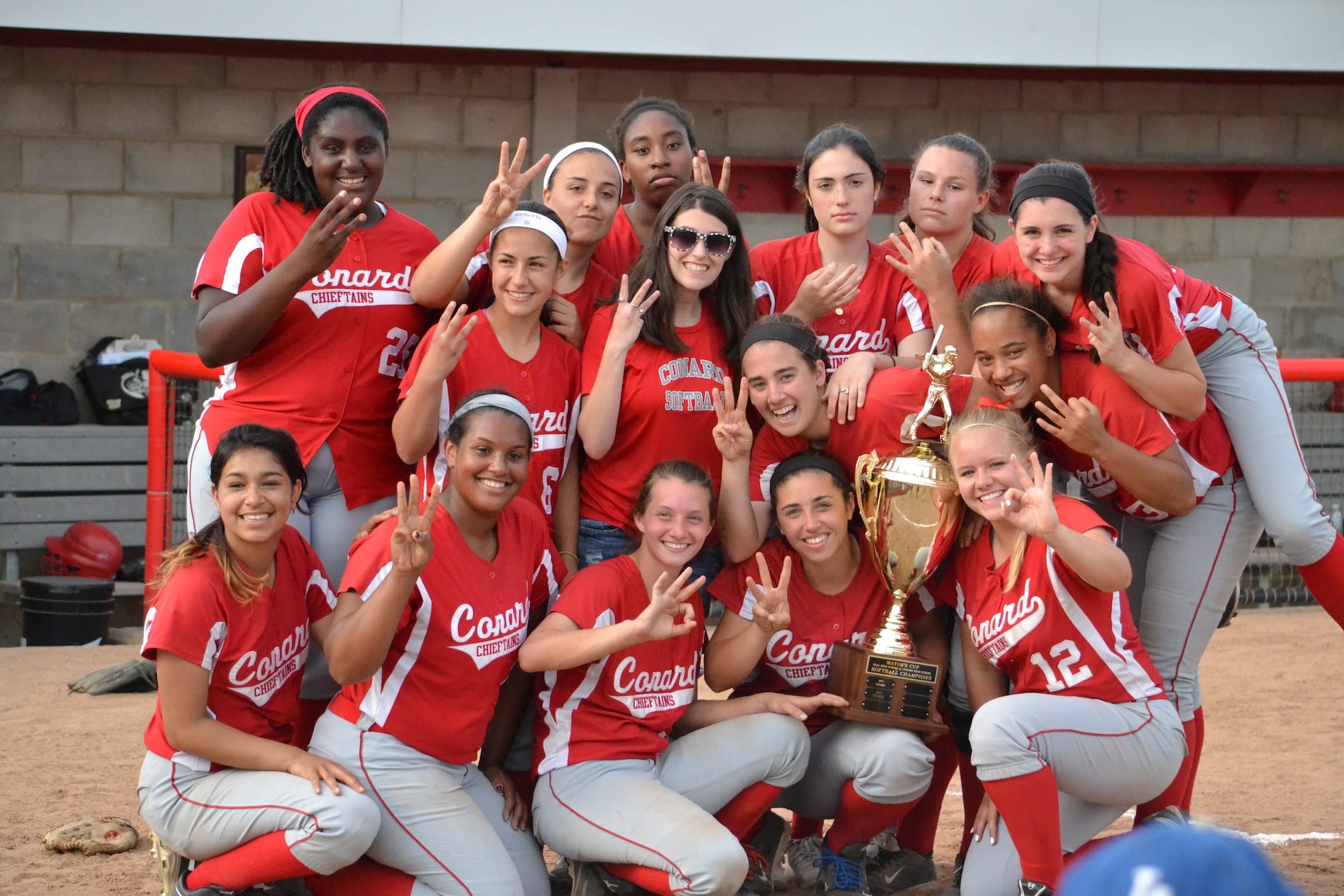 Conard Takes Home Mayors Cup in Softball Win Over Hall