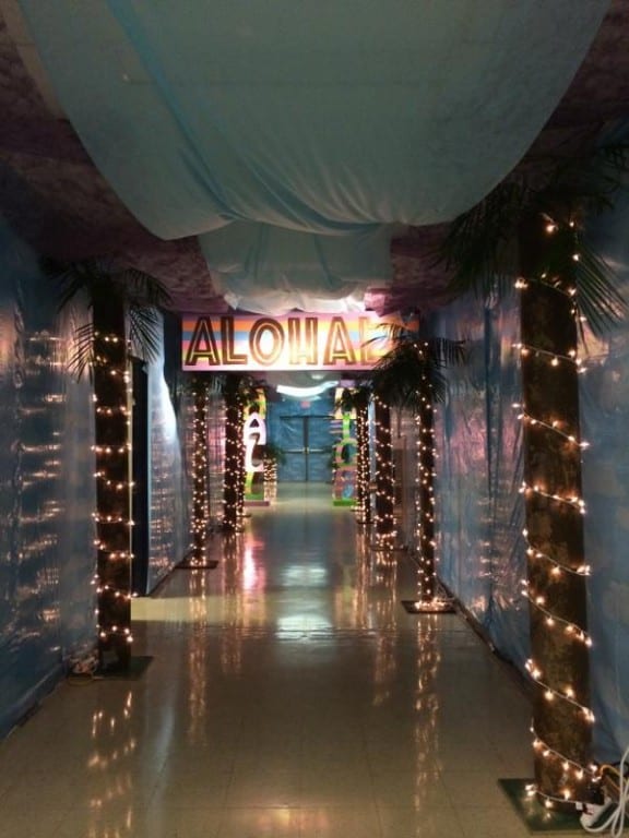 One of the hallways of decorated for Hall's Safe Grad. Submitted photo.