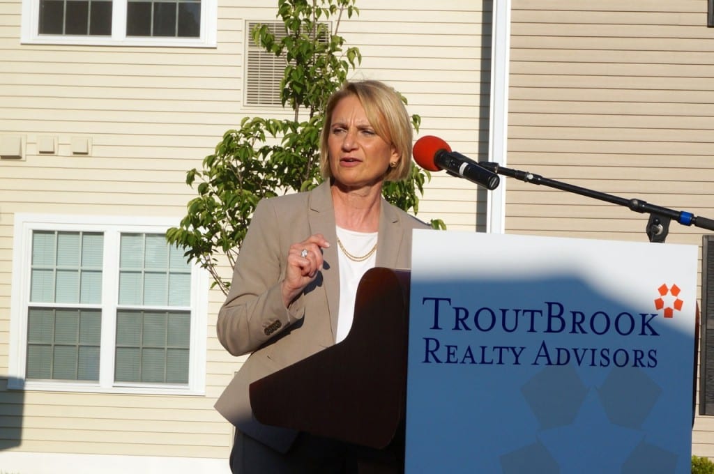 CT Department of Housing Commissioner Evonne Klein. The Goodwin ribbon-cutting ceremony. June 9, 2015. Photo credit: Ronni Newton