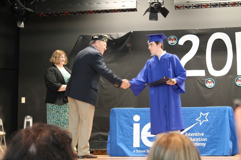 Jonathan Lambertson received the President's Award for Academic Excellence and was also honored by the American Legion at the IEA graduation. Submitted photo