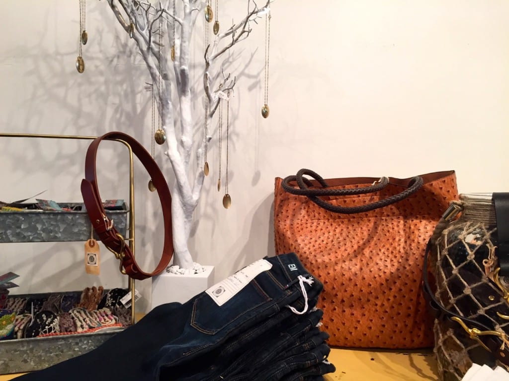 Denim, bags, and accessories are among the offerings at Hope & Stetson. Photo credit: Ronni Newton