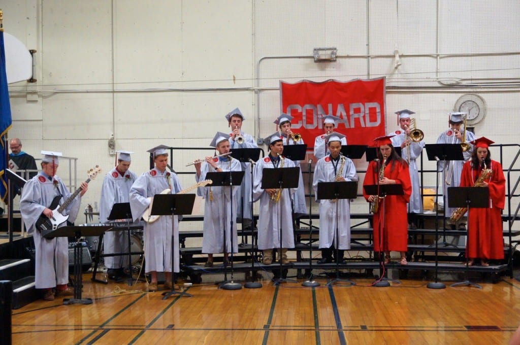Concert Jazz Band. Conard High School graduation. June 15, 2015. Photo credit: Ronni Newton