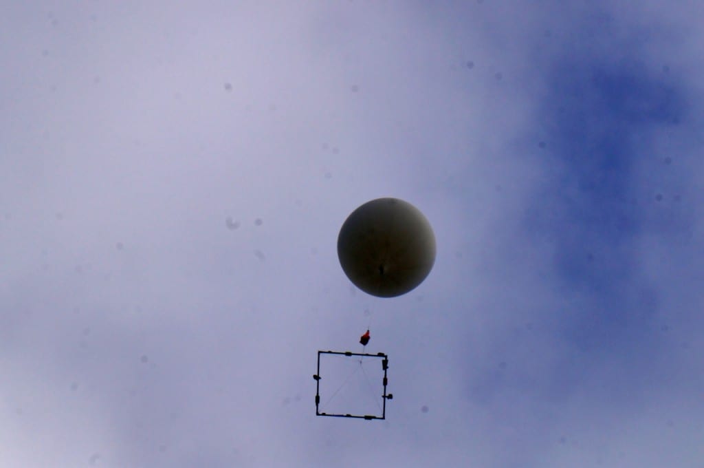 Smith's balloon is airborne. Photo credit: Ronni Newton