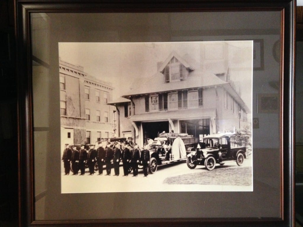 Photo of East Side Fire District personnel and apparatus taken circa 1928. Courtesy of Capt. Steven Winter