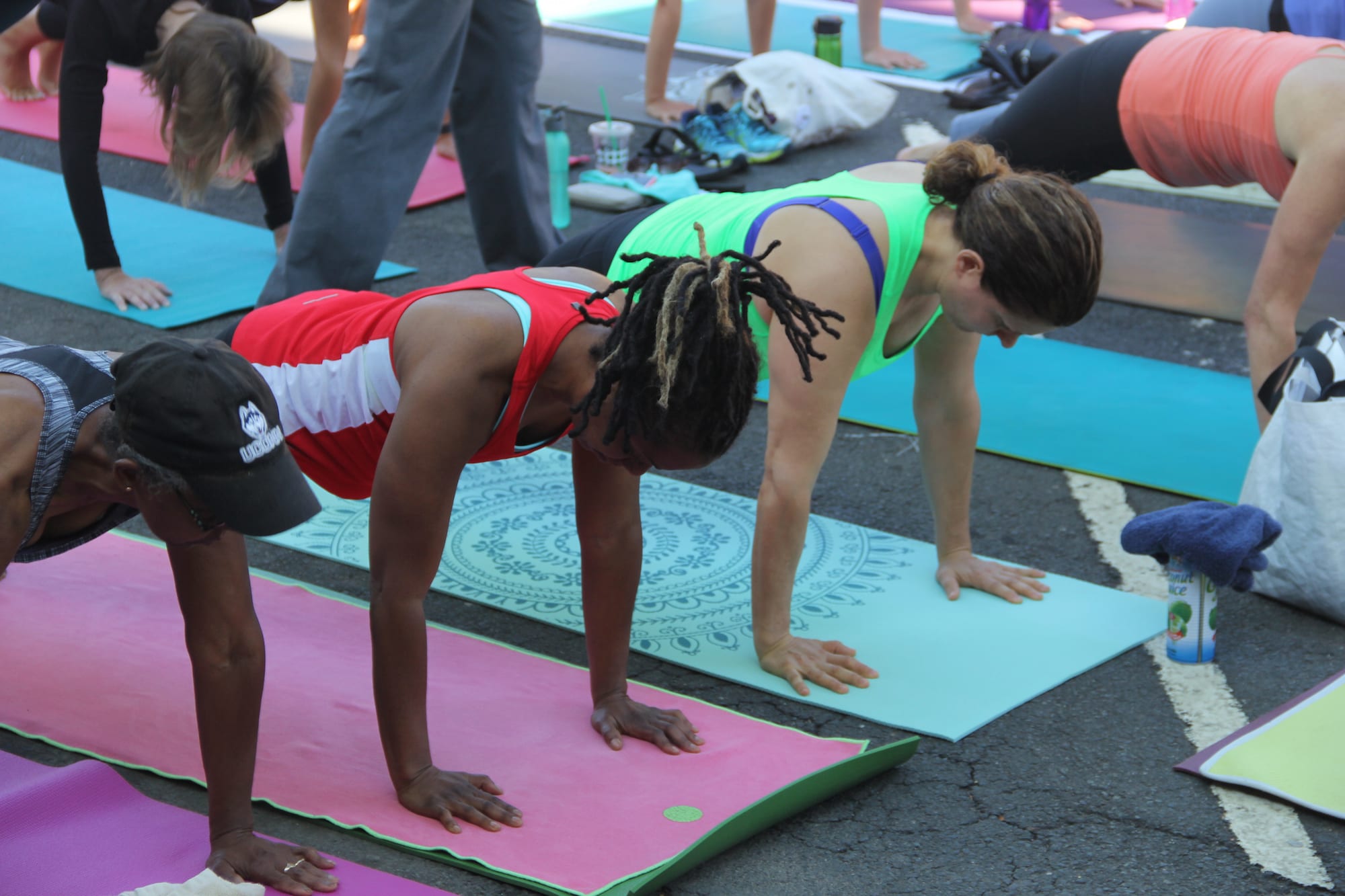 Om Street 2015, presented by West Hartford Yoga on LaSalle Road, July 25, 2015. Photo by Amy Melvin