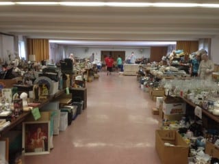 "Main Street" is the main section of the tag sale. Photo by Katie Cavanaugh.