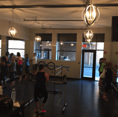 A barre class at Lifer Fitness Studio. Photo courtesy of Debra Fountain