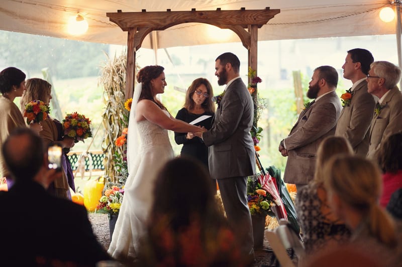Brie Johnston and Nick Wolf were married at Rosedale Farms & Vinyard in Simsbury. Photo by Paul and Krystal McNearney