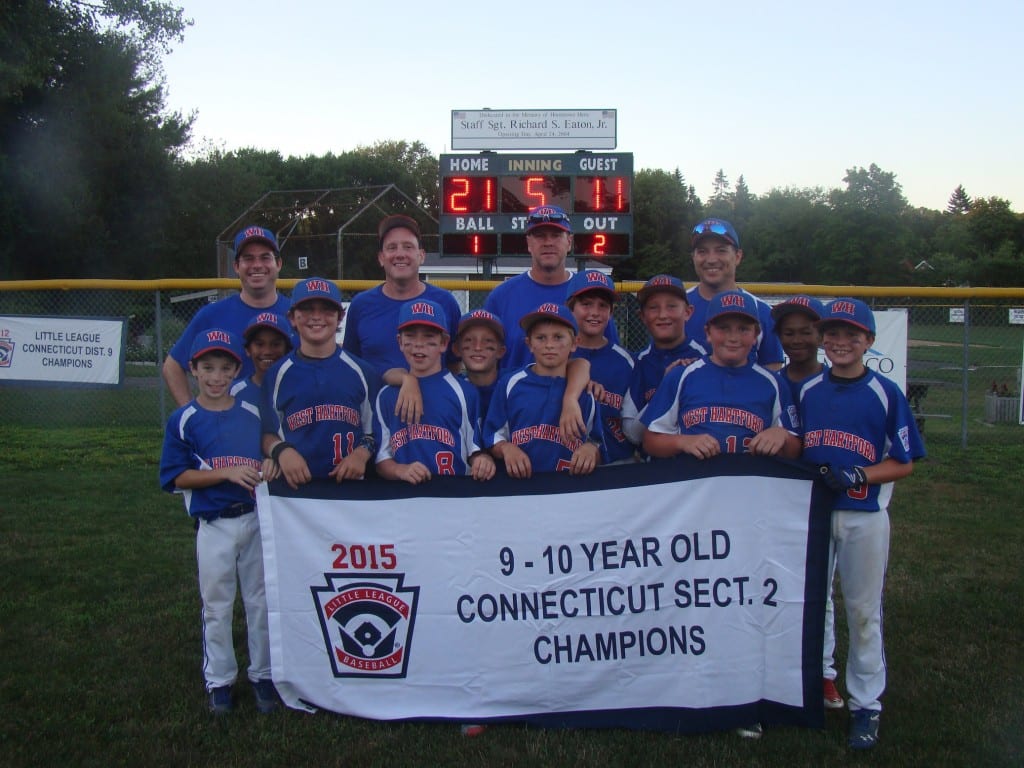 West Hartford Little League 10-year-olds had a very successful season. Submitted photo