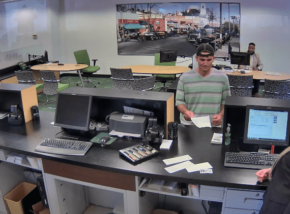West Hartford Police are asking the public's help in identifying this man who robbed the TD Bank at 143 South Main St. for the second time on Aug. 13. Photo courtesy of West Hartford Police