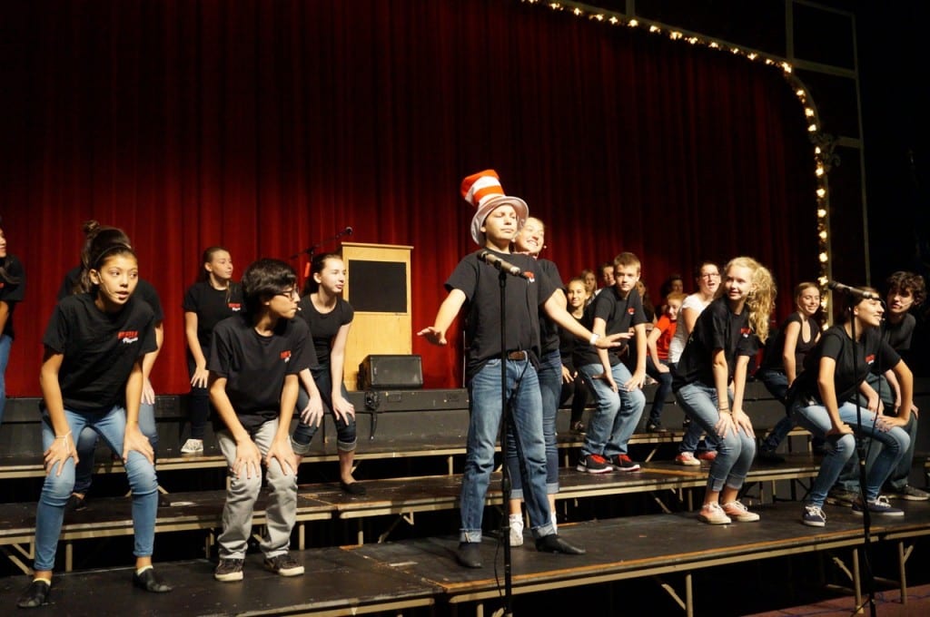 The Bristow Middle School Players put on a rousing performance of "Oh the Thinks You Can Think" from Seussical Jr. Photo credit: Ronni Newton