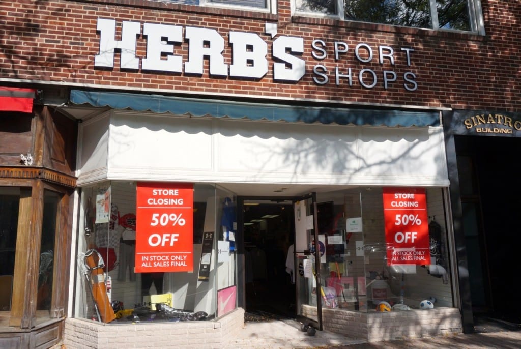 Herb's will close its LaSalle Road store in West Hartford at the end of October. Photo credit: Ronni Newton