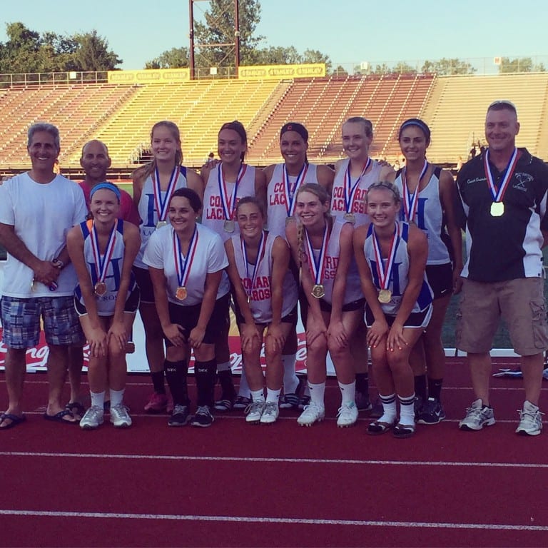 West Hartford's 19U girls lacrosse team took home gold in the 2015 Nutmeg Games. Submitted photo