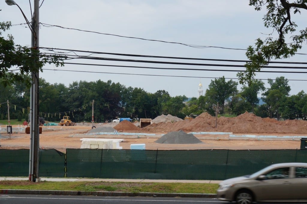 Construction is progressing on the 243 Steele Rd. apartment complex. Photo credit: Ronni Newton