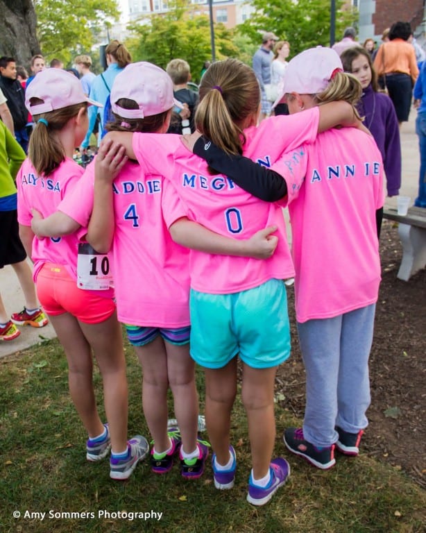 A team of 'All American Gir;s' in the West Hartford Relay, Sept.. 26, 2015. Photo courtesy of Amy Sommers Photography