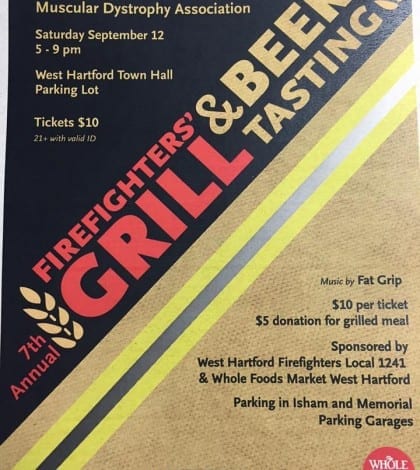 grill and beer tasting flier